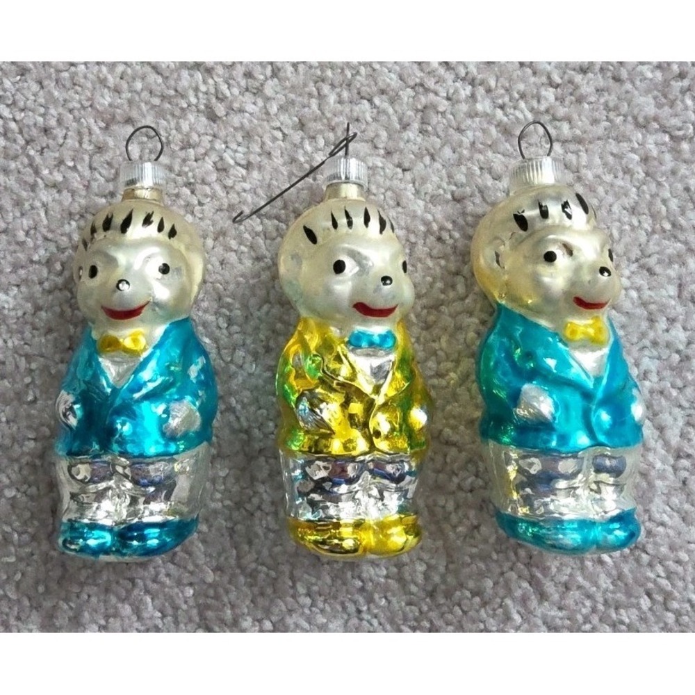 LOT OF 3 VINTAGE ORNAMENTS- THOMAS PACCONI BEARS